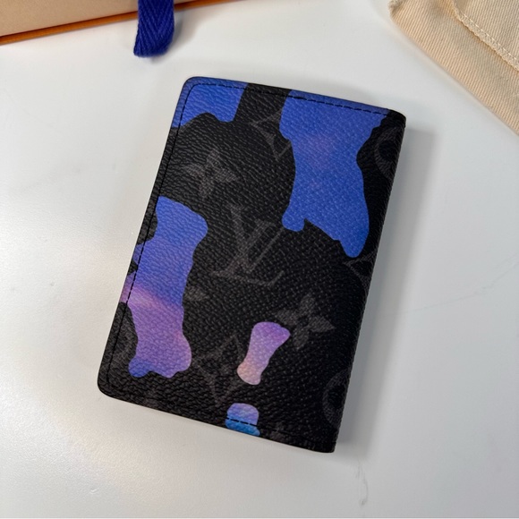 Sunrise Monogram Eclipse Room With A View Pocket Organizer Blue Purple - Picture 6 of 12